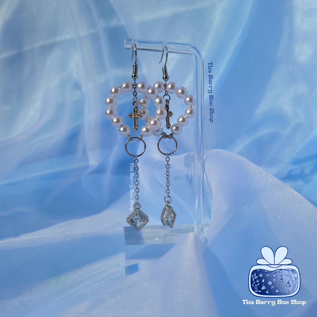 Crystal Pearl Earrings